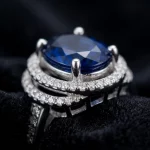 انگشتر نقره زنانه یاقوت کبود کد B.RUBY11-ZA - تصویر 4